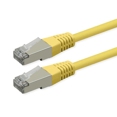 Roline Kab Network Cable CAT.6 Class And PoE S FTP Pimf Yellow 1M — image 1
