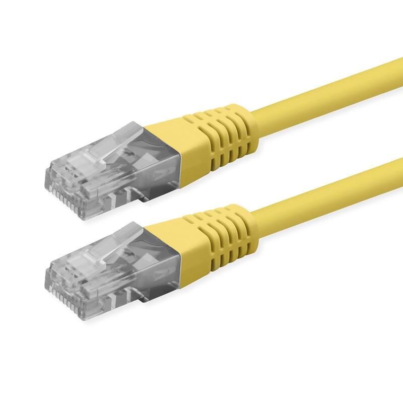 Roline Kab Network Cable CAT.6 Class Y UTP PoE Amarillo 0,5M