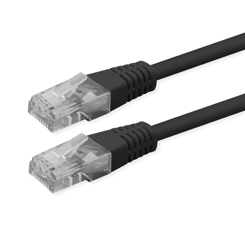 Roline Kab Network Cable CAT.6 Class And UTP PoE Black 0,5M