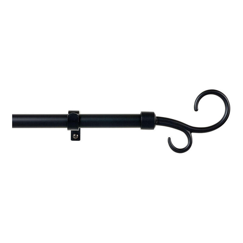 Kit Barra Curtain Baculo Extendable 110A 200CM Black Stor Planet