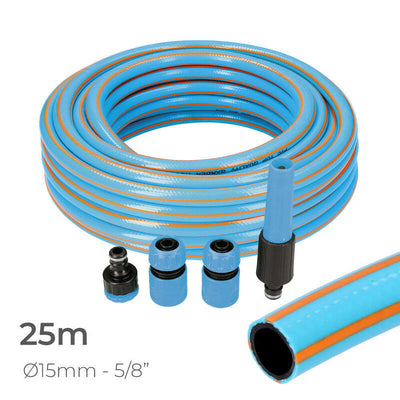 EDM Kit Hose Garden Professional Indoor Ø15MM Outdoor Ø20MM (5/8) 25M With Accesorios Pvc — image 1