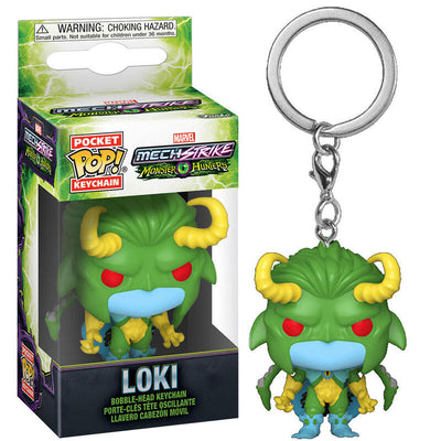 Keyring Pocket Pop Marvel Monster Hunters Loki — image 1