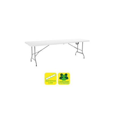 Sungarden Desk Resina Foldable 240X74X74CM 3.5CM - White — image 1