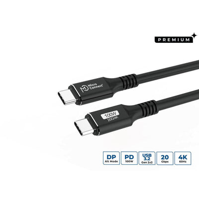 Microconnect USB3.2CC3 USB Cable USB 3.2 Gen 2 (3.1 Gen 2) 3M USB C Black — image 1
