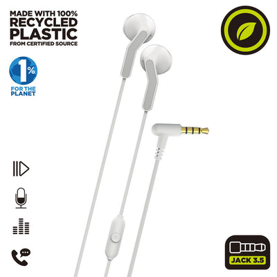 Muvit For Change Headphones Stereo E56 3.5MM White — image 1