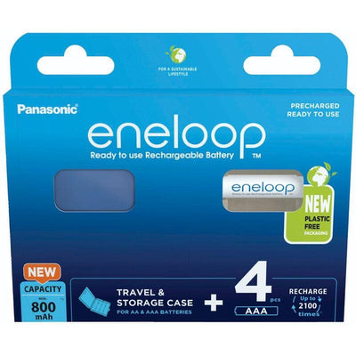 Panasonic Eneloop Micro Aaa 800MAH + Akkubox BK-4MCDEC4BE Pack 4 — image 1