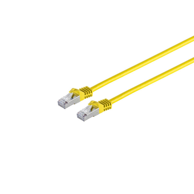 PATCHK.CAT.7/6A S/FTP 5M Yellow RJ45 Halogenfrei (lszh)