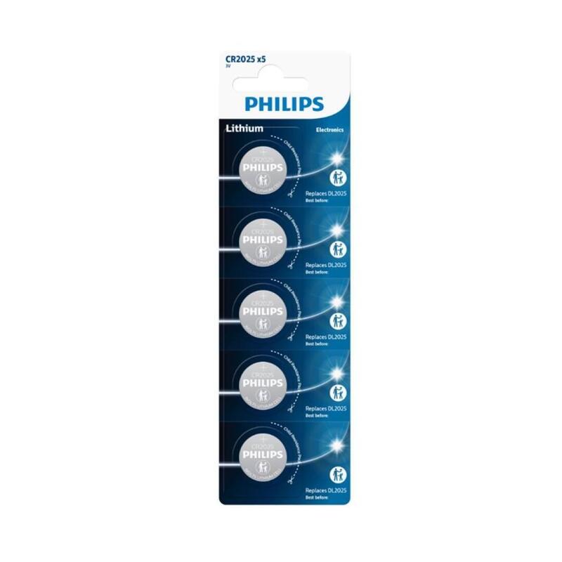 Philips Battery Button Litio CR2016 3V BLISTER*5