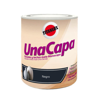 Pintura Plástica Ecológica, Capa, Black 750ML — image 1