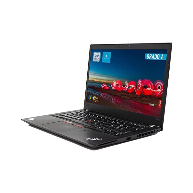 Lenovo Laptop Refurbished Thinkpad T480 I7-8650U 8GB 256SSD 14'' Windows 11 Pro Keyboard Spanish 1 Year Warran