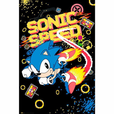Poster Speed Sega Sonic The Hedgehog — image 1
