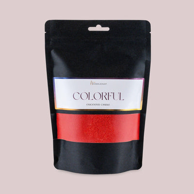 Powdered Candle Refill Kit – Unscented Red, 330g