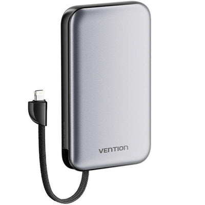 Vention Powerbank 10000MAH I12IA 20W Black Includes USB Cable Type-c And Lightning — image 1