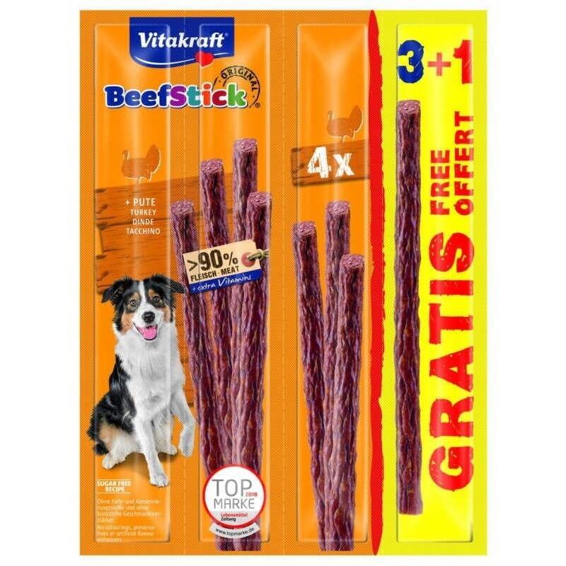 Vitakraft Premio Perros Beef Stick Turkey 3 + 1