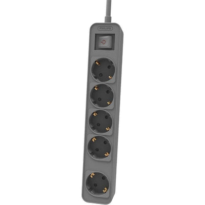 Philips Power Strip With Switch CHP2154G 12 5 Sockets Power Cable 1.5M Grey — image 1