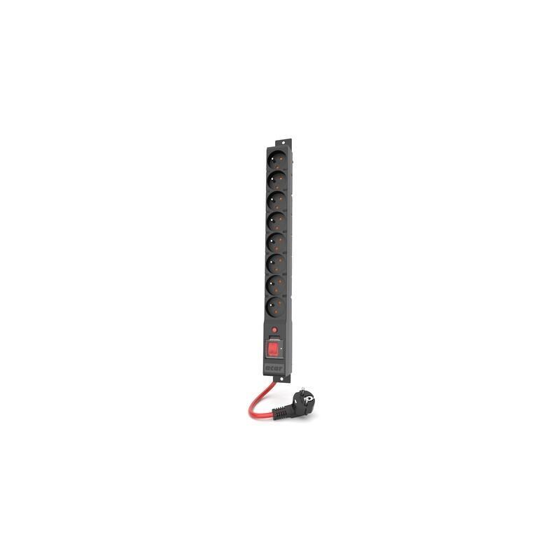 Power Strip Power R8 Power 1.5M 8X 230V Pl Black 16A