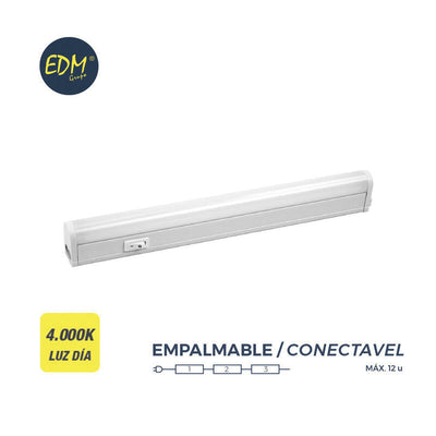 EDM Power Strip Electronica LED 13W 1150 Lumens 4000K Light Dia 3,6X83,8X3CM — image 1