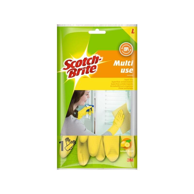 Scotch-brite Pack 2 Gloves Multiuso - Size L - Yellow