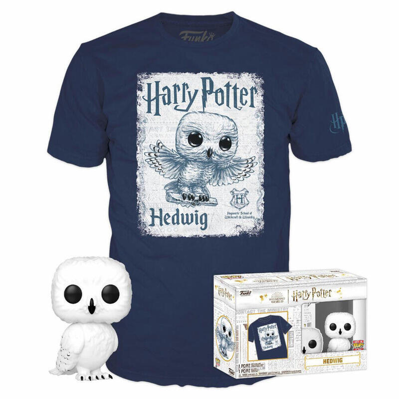 Set Figure Pop &38, Tee Harry Potter Hedwig Size L