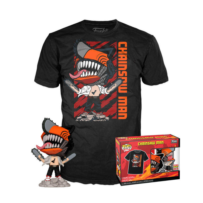 Set Figura Pop Tee Leaping Chainsaw Man Tamaño S