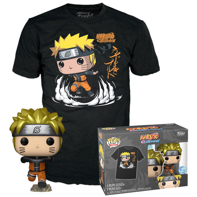Set Figura Pop & Tee Naruto Shippuden Exclusive Tamaño S