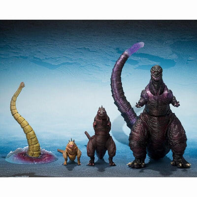 Set Figuras S.h. Monsterarts The Second Form & Third Form & Giant Unidentified Creature Godzilla — image 1
