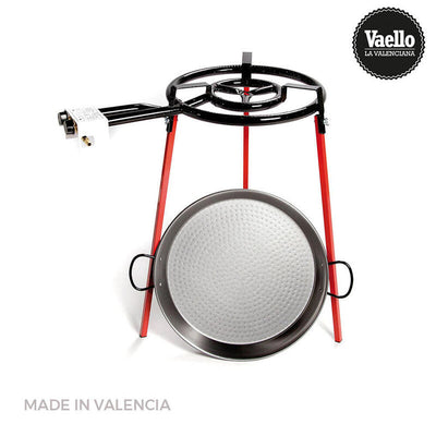 Vaello Set Paellera Pulida 46CM With Tripod And Quemador Gas 400MM — image 1