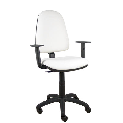 Chair Ayna Similpiel White Arms Regulables — image 1
