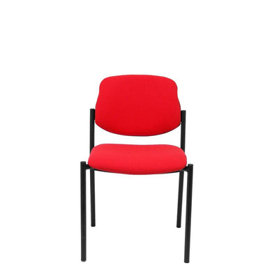 Chair Fixed Villalgordo Bali Red Chasis Black — image 1