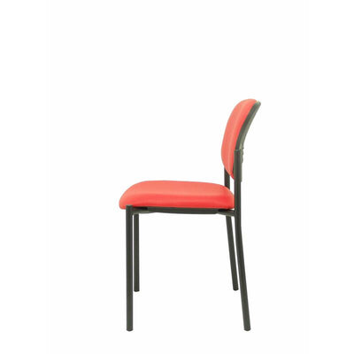 Chair Fixed Villalgordo Similpiel Red Chasis Negr — image 1