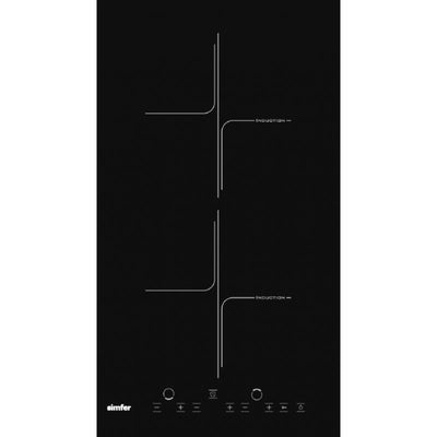 Simfer H3.020.DEISP Hob, Induction, Width 18CM, 2 Cooking Zones, Touch Control, Black — image 1