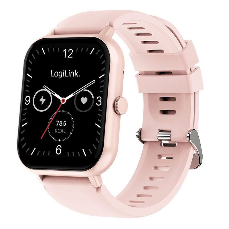 Logilink Smartwatch Edge 1,83 LCD Touchscreen BT5.2 Pink