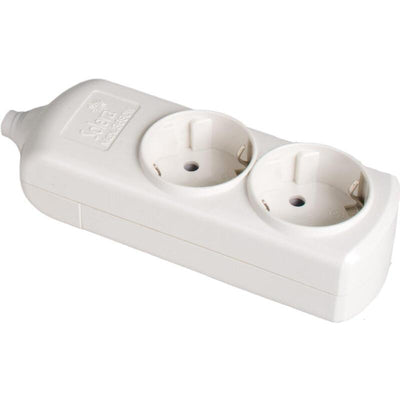 Solera 8002 - Power Strip/Base Múltiple Without Cable 2 Plugs White — image 1