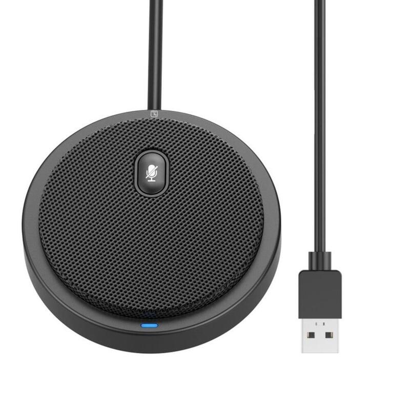 Techly Micrófono Conferencia USB Omnidirectional Con Button Silencio