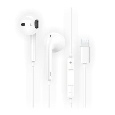 Techonetech Headphones Eartech Hip With Microphone Lightning White — image 1