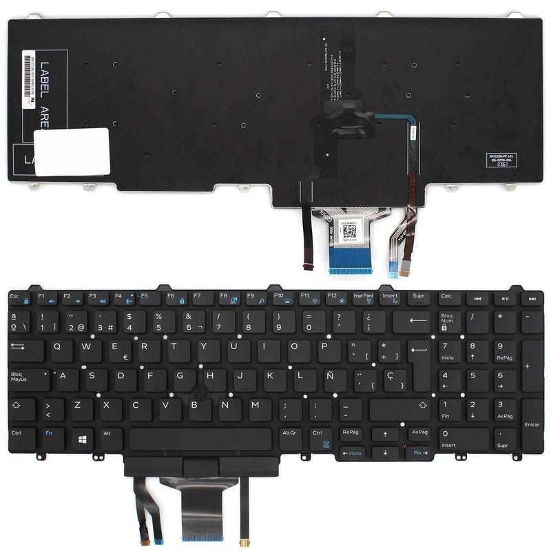 Keyboard Laptop Dell Latitude E5550 E5570 5580 Precision 3510 7510 Retroiluminado