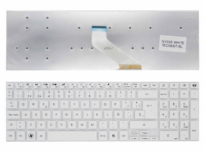 Keyboard White Laptop Gateway NV55 — image 1