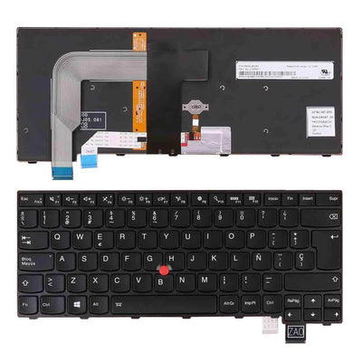 Keyboard Retroiluminado Laptop Lenovo Thinkpad 13 T460S T470S Frame Black — image 1