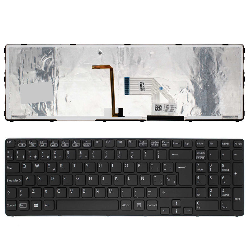 Keyboard Retoiluminado Laptop Sony Vaio SVE1511M1E
