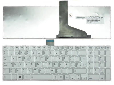 Keyboard Laptop Toshiba L850 White Frame — image 1