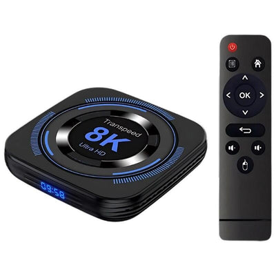 Transpeed 8K H618 4GB/64GB Wi-Fi Dual Android 12 Black - Android TV — image 1