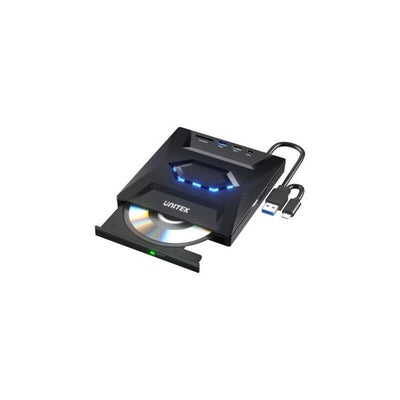 Unitek External Optical Drive 5IN1 With USB Hub — image 1