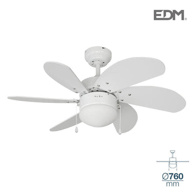 EDM Fan Ceiling Model Aral White Power 50W Aspas: Ø76CM — image 1