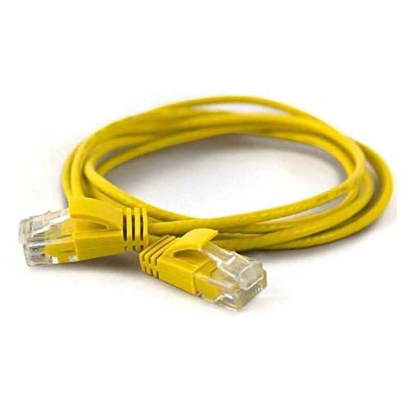 Wantec Network Cable UTP CAT.6A D2,8MM 0,10M Yellow