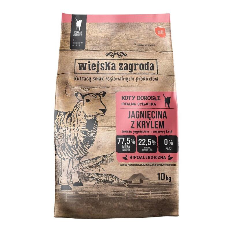 Wiejska Zagroda Lamb Con Krill - Comida Seca Gatos - 10KG